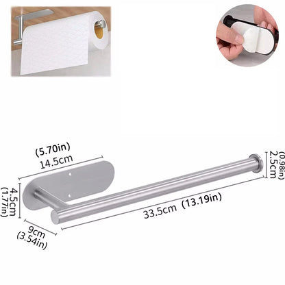 Adhesive Paper Towel Holder for Kitchen & Bathroom Storage