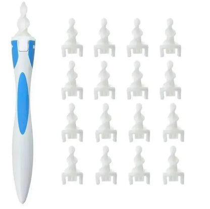 Silicone Ear Wax Remover with 16 Replacement Tips