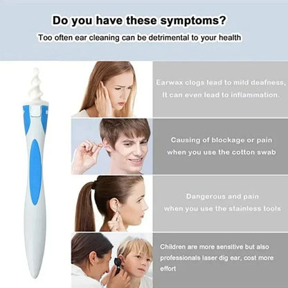 Silicone Ear Wax Remover with 16 Replacement Tips