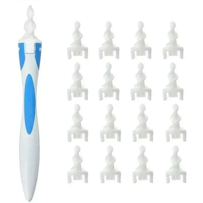 Silicone Ear Wax Remover with 16 Replacement Tips