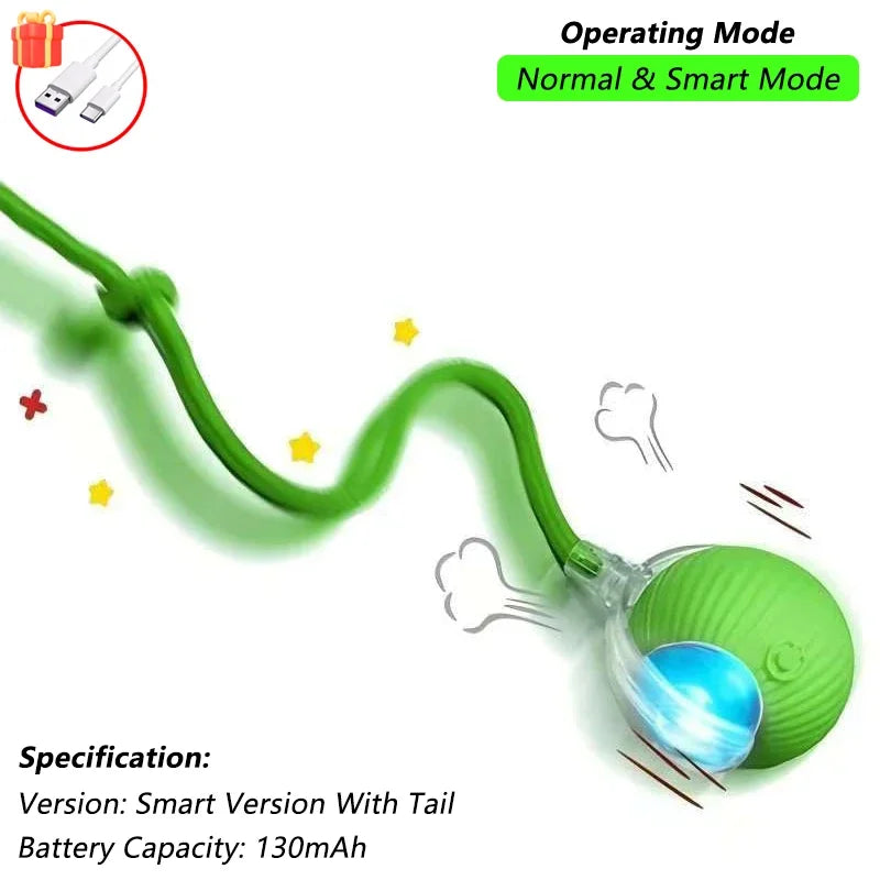 The Growing Mart Interactive Cat Toy – Automatic Rolling Smart Ball for Endless Play