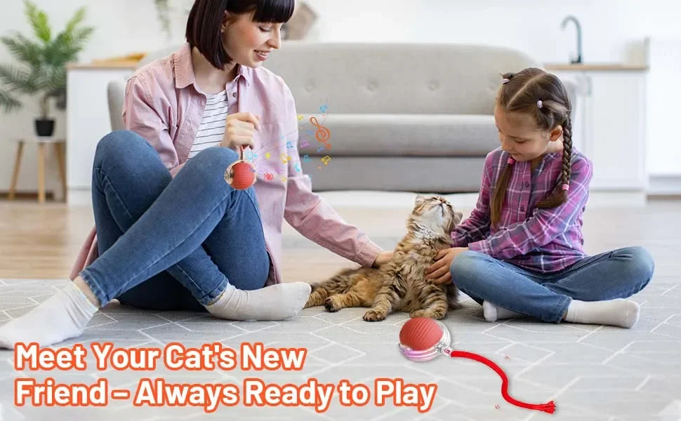 The Growing Mart Interactive Cat Toy – Automatic Rolling Smart Ball for Endless Play