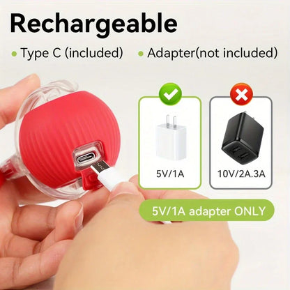 The Growing Mart Interactive Cat Toy – Automatic Rolling Smart Ball for Endless Play