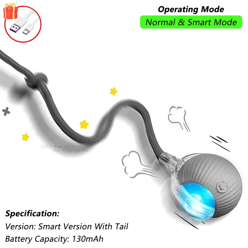 The Growing Mart Interactive Cat Toy – Automatic Rolling Smart Ball for Endless Play