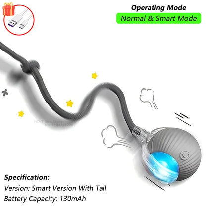 The Growing Mart Interactive Cat Toy – Automatic Rolling Smart Ball for Endless Play